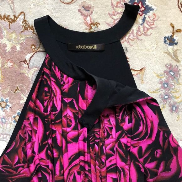 Roberto Cavalli Graphic Rose Dress - Picture 9 of 13